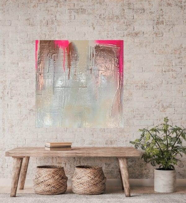 Neon Shock - deep edge canvas 50cm x 50cm - Image 4