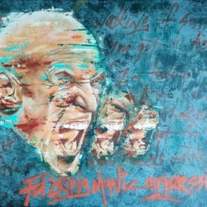 Paul O' Connell acrylic portrait painting