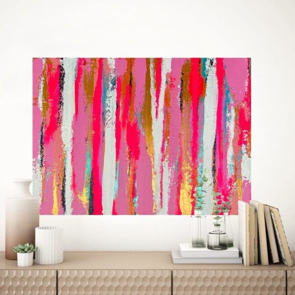 Pink Marble II - original art on canvas