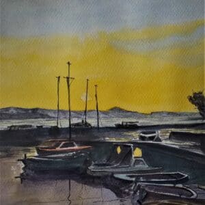 Original Framed Watercolor