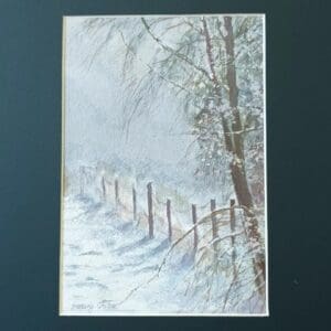 Winter scene, Framed