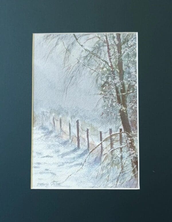 Winter scene, Framed