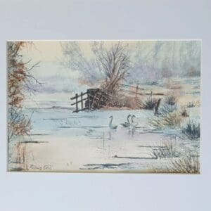 Framed original Watercolor painting