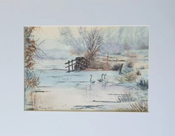 Framed original Watercolor painting