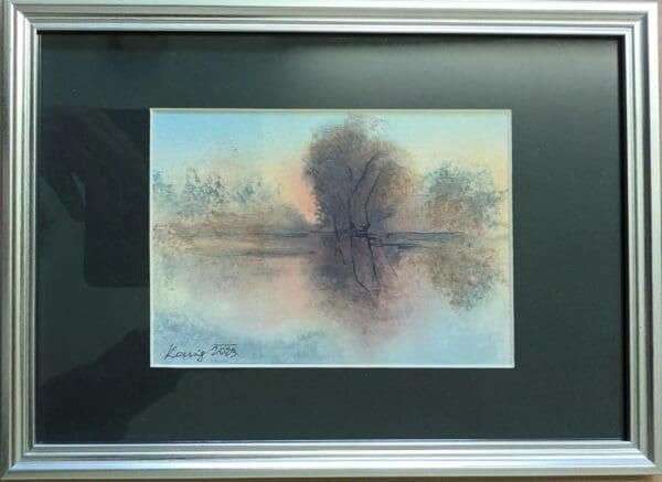 Original framed watercolor painting