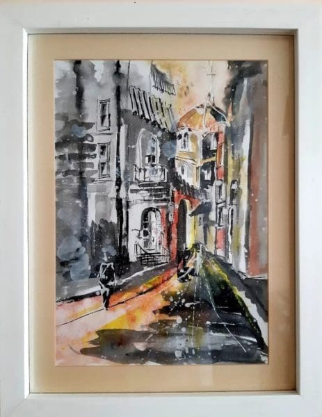 Morning Walk Down the Street