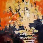 Stairway in Sunset