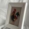 3D Handmade realistic framed rooster sculpture - Image 2