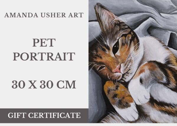 Gift Voucher - Pet Portrait 30 x 30cm
