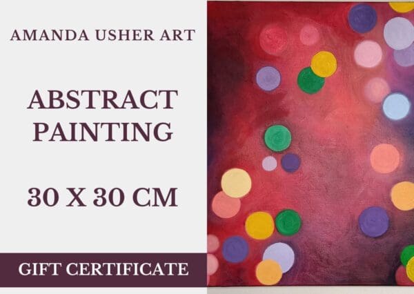 Gift Voucher - Abstract Painting 30 x 30 cm