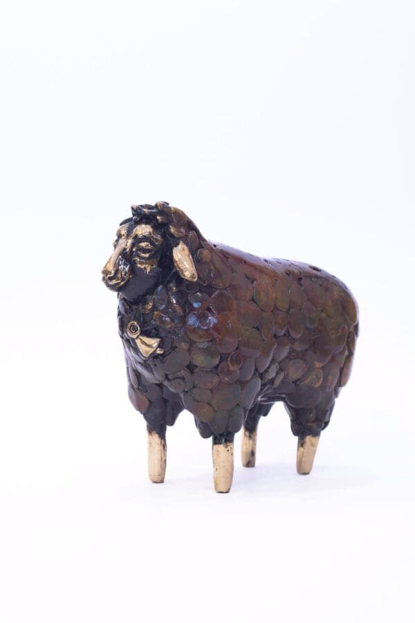 Solid Bronze "Connemara Lucky Sheep (Brown)"
