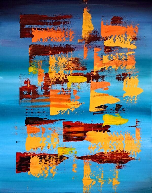 Set of 2 abstract paintings - Image 3