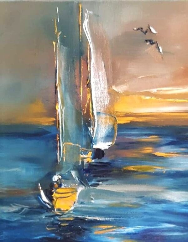 Sailing at Sunset - Image 4