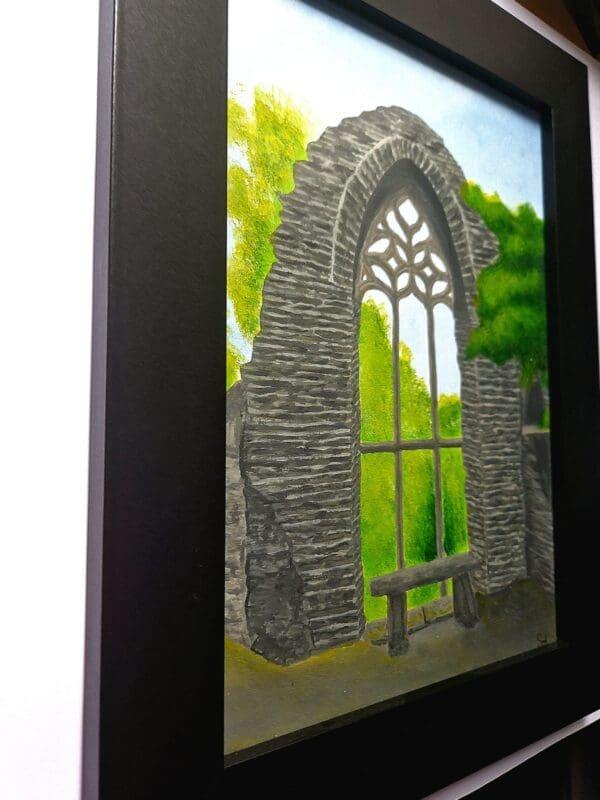 Heywood Window County Laois Acrylic Painting - Image 4