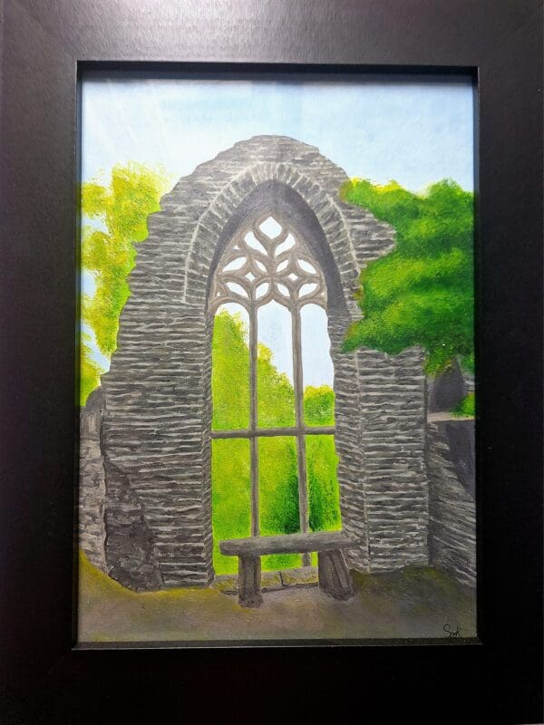 Heywood Window County Laois Acrylic Painting - Image 3