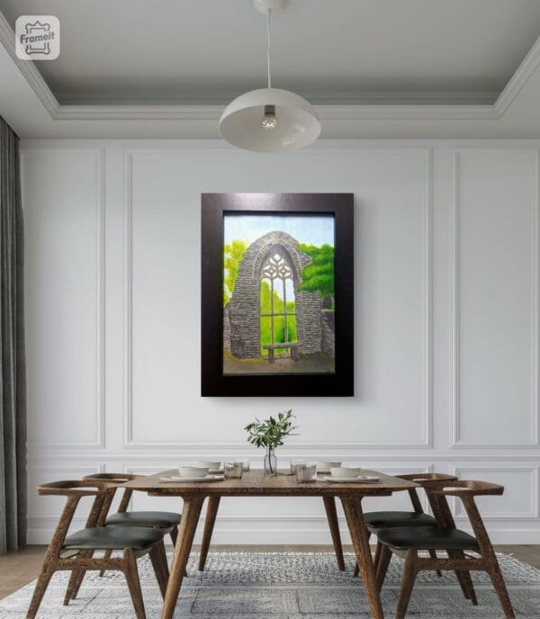 Heywood Window County Laois Acrylic Painting - Image 5