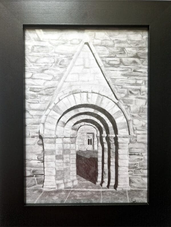 Killeshin Romanesque Doorway (graphite pencils) - Image 2