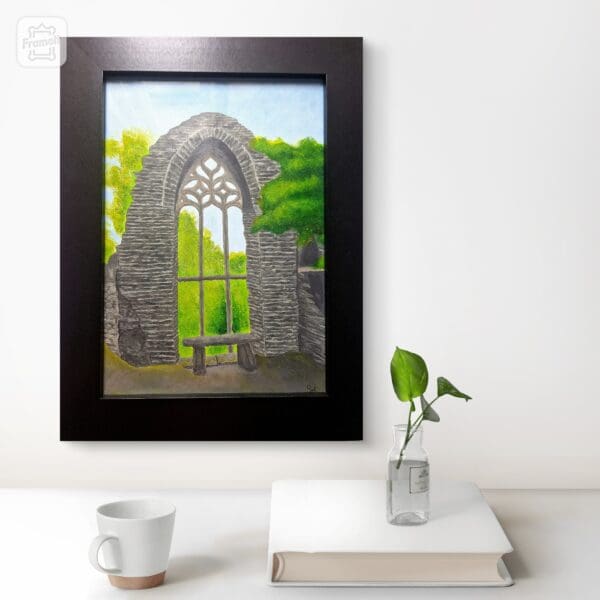 Heywood Window County Laois Acrylic Painting - Image 2