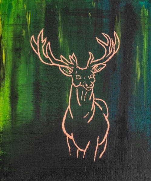 Brother, mixed media painting