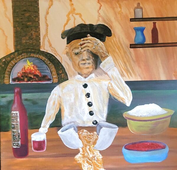 Bad day in the pizza kitchen Restaurant Art 2