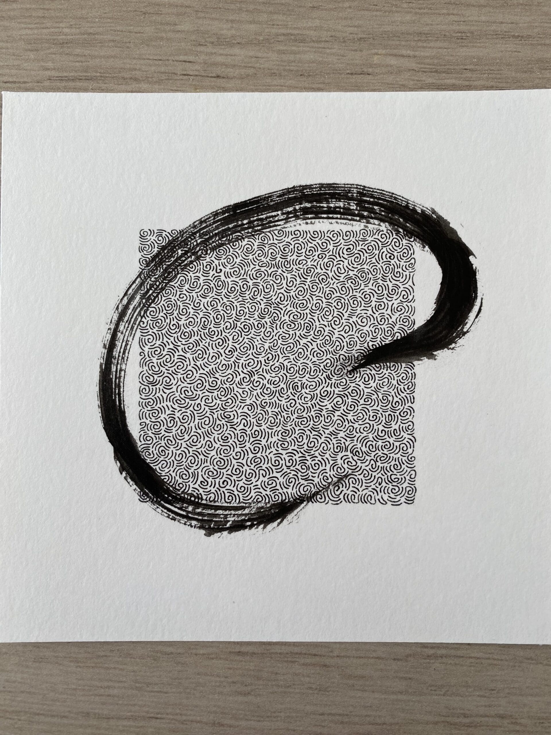 Abstract Circle Inked