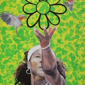 Limited print run from a hand painted piece of Serena Jameka Williams is widely regarded as one of the greatest tennis players of all time with 39 major titles having revolutionized women’s tennis.