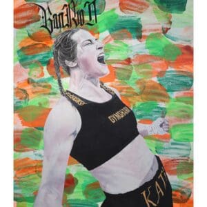 Limited print run from the hand painted piece. Irelands greatest athlete Katie Taylor
