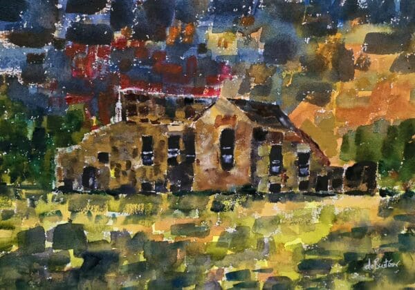 montpellier hill (hellfire club) watercolour