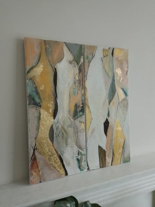 Diptych (Two x 70 x 30 x 1.75 cm) SALE - Image 9