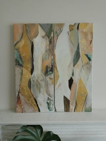 The Dance (Two x 70 x 30 x 1.75 cm)