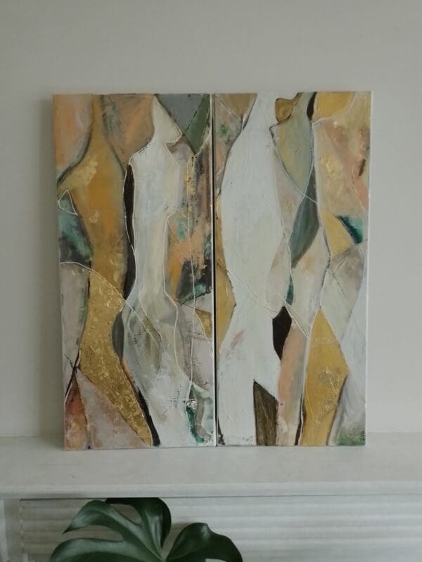 Diptych (Two x 70 x 30 x 1.75 cm) SALE
