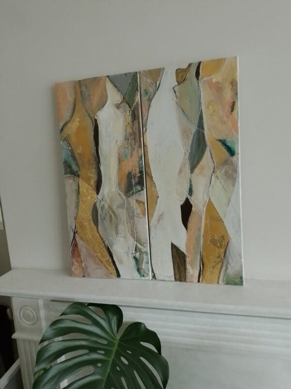 Diptych (Two x 70 x 30 x 1.75 cm) SALE - Image 8