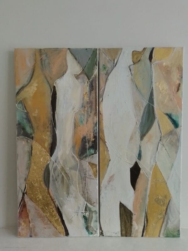 Diptych (Two x 70 x 30 x 1.75 cm) SALE - Image 10