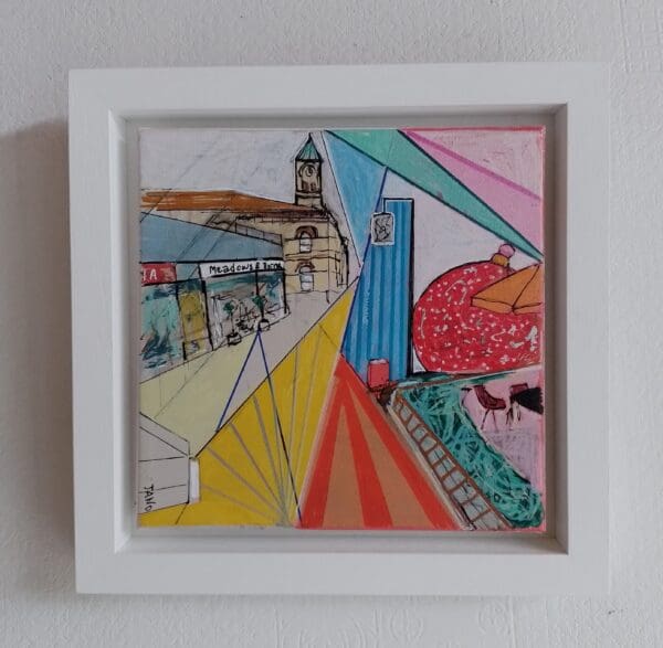 Dun Laoghaire Nov 2024 in Abstract (26cm) FRAMED - Image 4