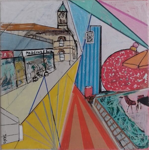Dun Laoghaire Nov 2024 in Abstract (26cm) FRAMED - Image 6