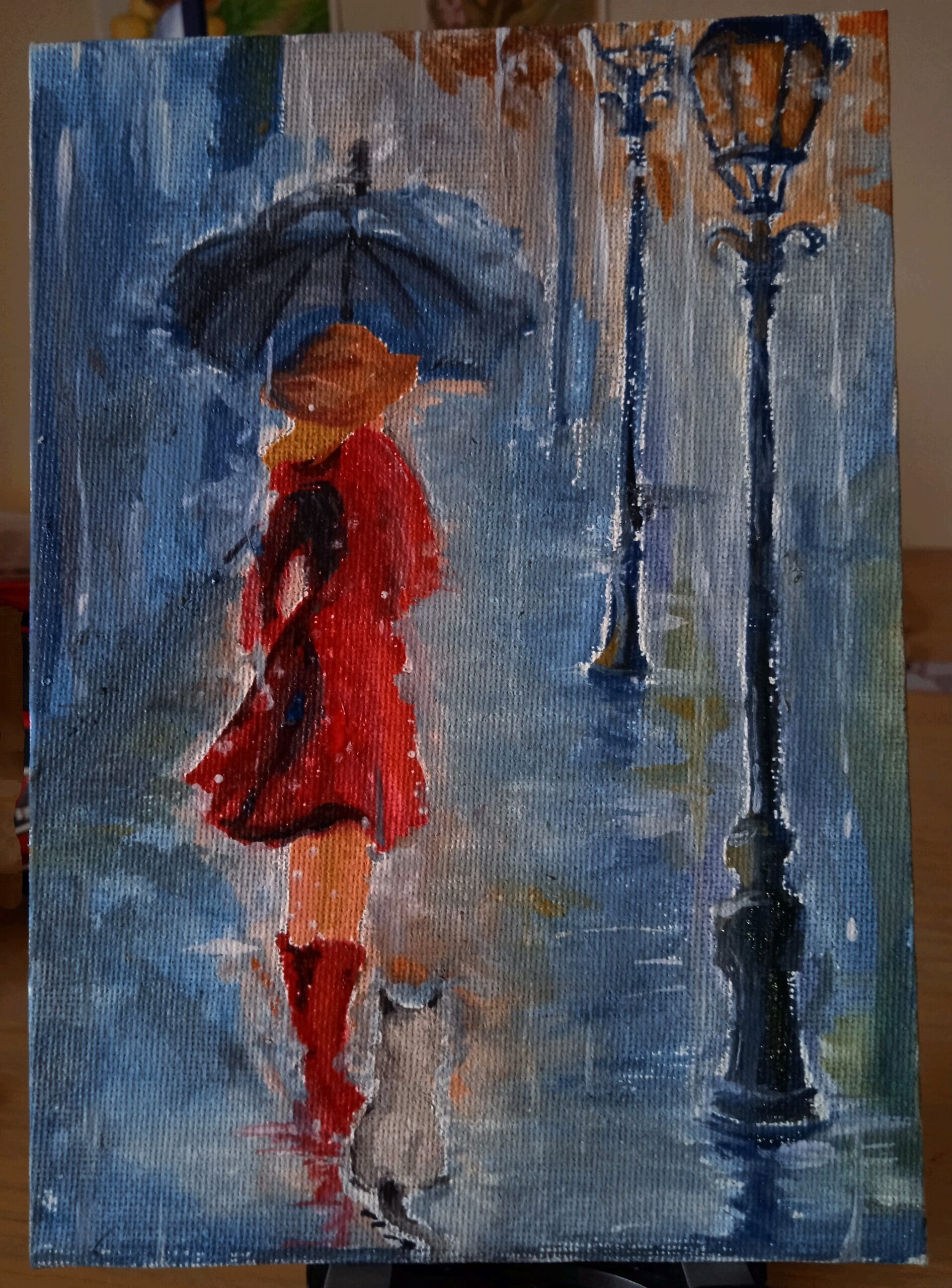 Walking in the rain