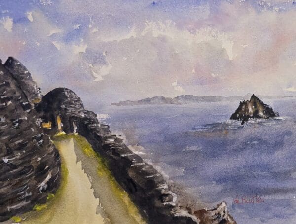skelligs view watercolour
