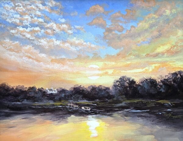 Twilight - Tranquil Sunset Art - Image 5