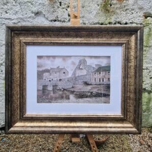 frmaed print of abbey row in athenry county galway