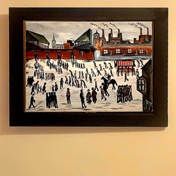 In the Manner of L.S. Lowry "Match Day"