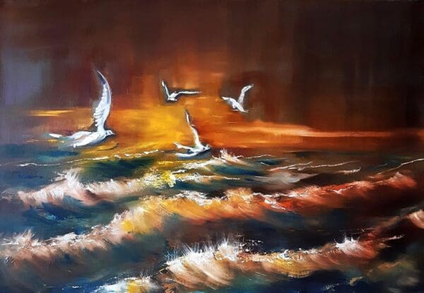 Golden Hours Over the Sea