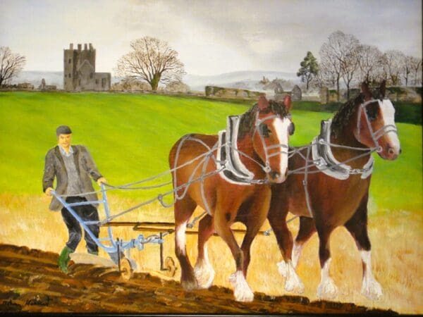 Ploughing in times past.