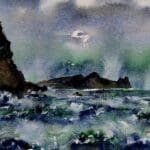 The Dead Man. Inishtooskert watercolour