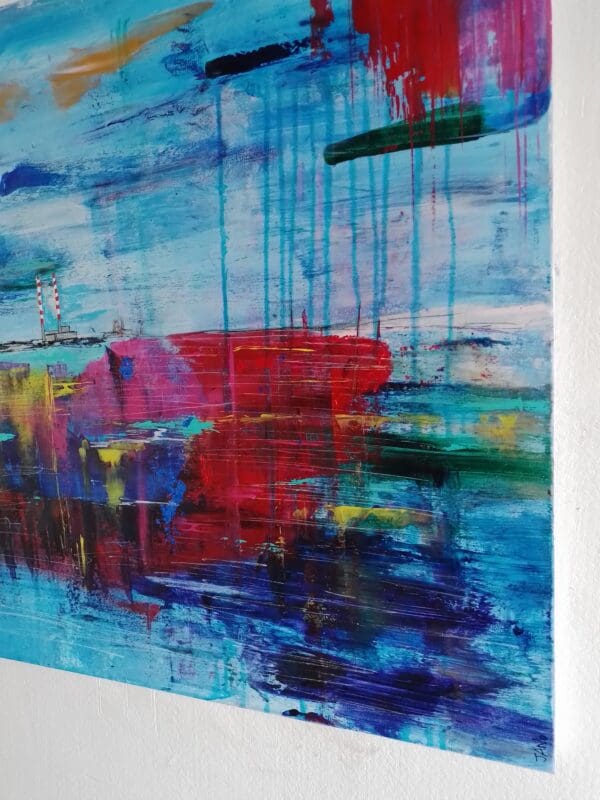 Dublin on My Wall - Poolbeg Chimneys (66cm) FRAMED - Image 4