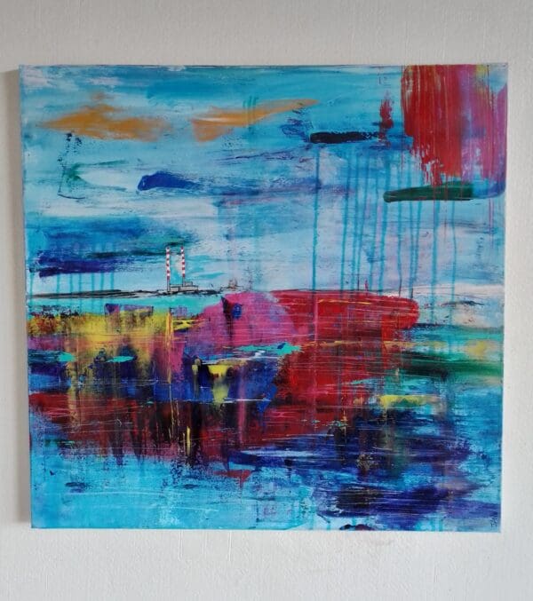 Dublin on My Wall - Poolbeg Chimneys (66cm) FRAMED - Image 6