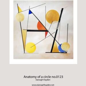 Anatomy of a circle No.0123, Acrylic on canvas ( 100 × 100 cm)⁠