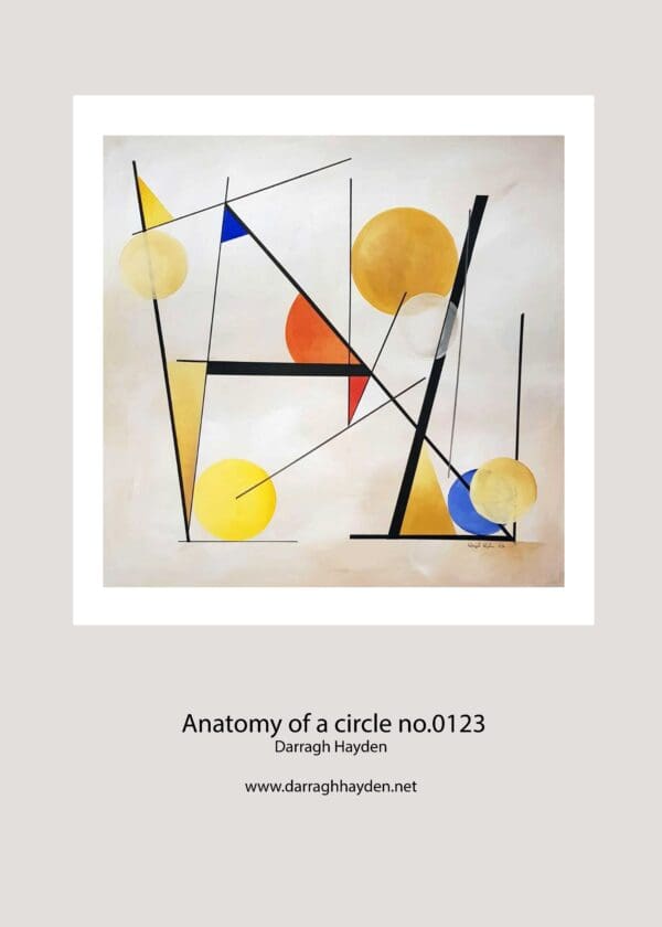 Anatomy of a circle No.0123, Acrylic on canvas ( 100 × 100 cm)⁠