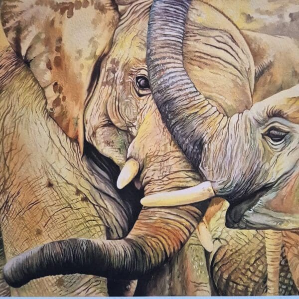 Little Elephants – Giclée Print - Image 5