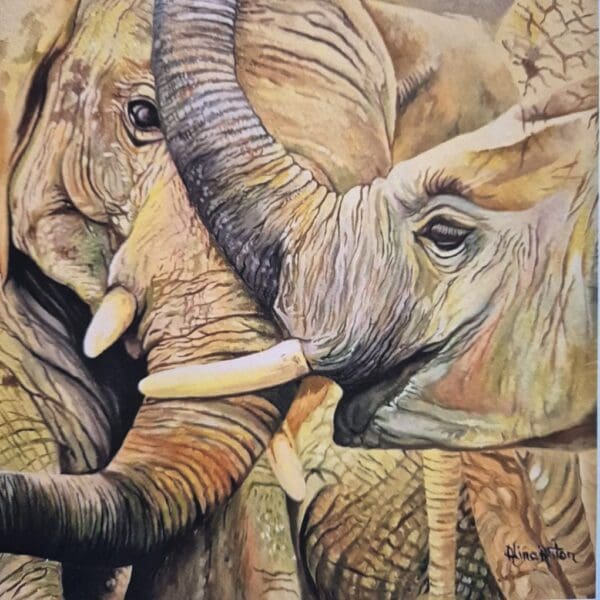 Little Elephants – Giclée Print - Image 8