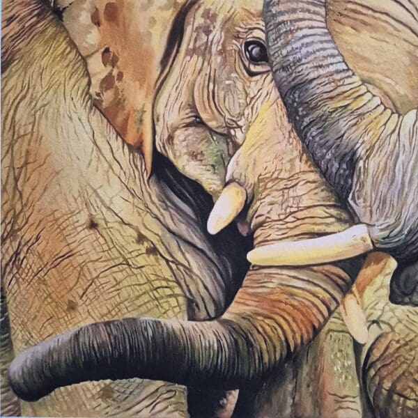 Little Elephants – Giclée Print - Image 9